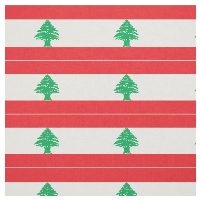 Lebanon Flag Fabric (Swatch)