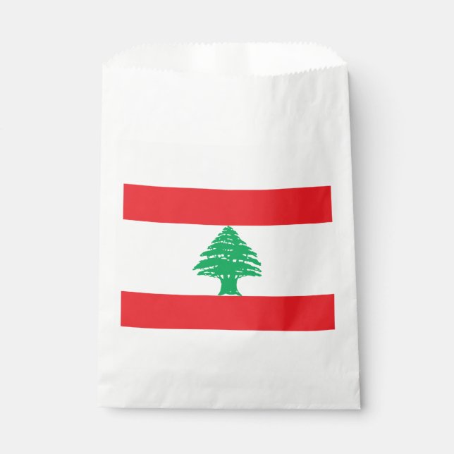 Lebanon Flag Favour Bags (Front)