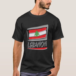 Lebanon Flag Holiday Lebanon Heart Lebanese T-Shirt