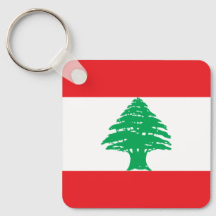 Lebanon Flag Key Ring