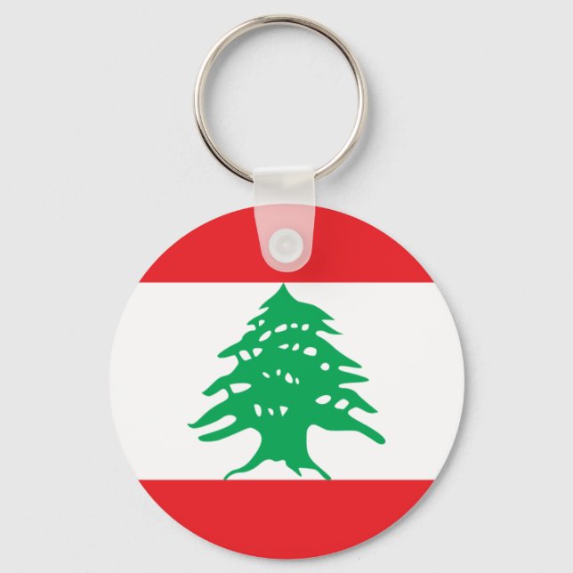 Lebanon Flag Keychain (Front)