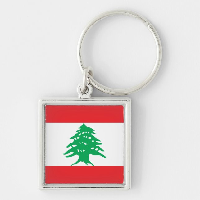 Lebanon Flag Keychain (Front)