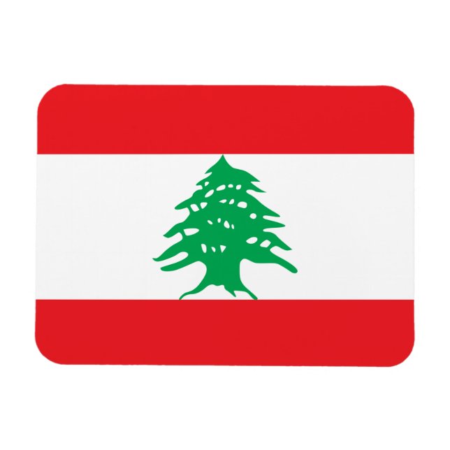 Lebanon Flag Magnet (Horizontal)