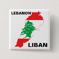 Lebanon Flag Map