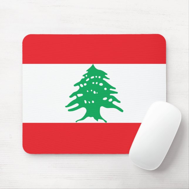 Lebanon flag mouse pad (With Mouse)