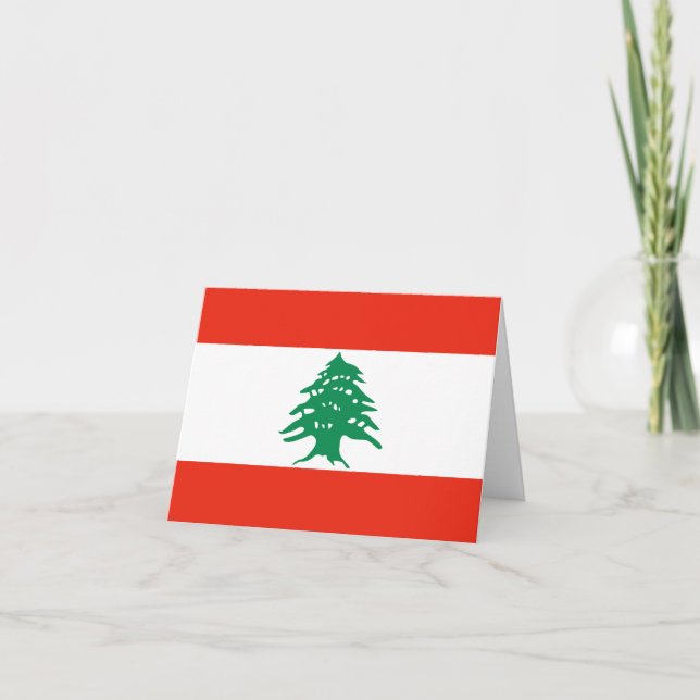 Lebanon Flag Notecard (Front)