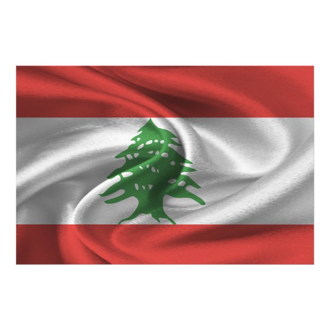 Lebanon Flag Photo Print (Front)