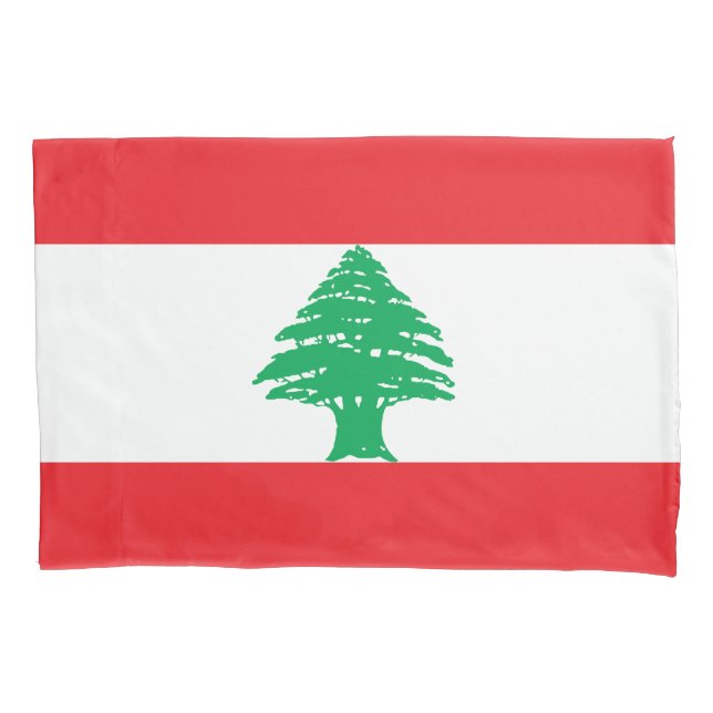 Lebanon Flag Pillowcase (Front)