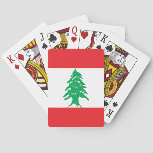 Lebanon Flag Playing Cards