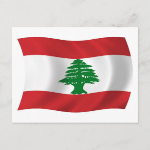 Lebanon Flag Postcard