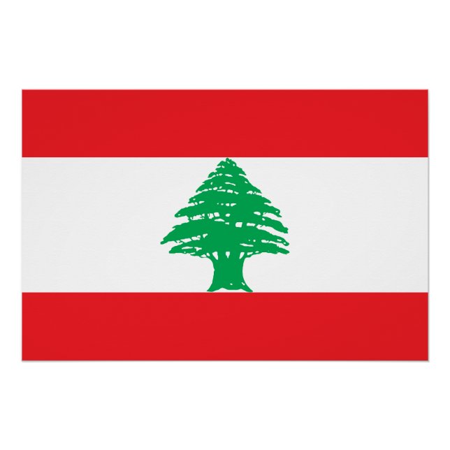 Lebanon Flag Poster (Front)