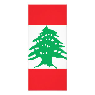 Lebanon flag rack card