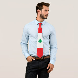 Lebanon flag tie
