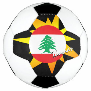 Lebanon Football & Lebanese Flag / BANG Soccer Ball