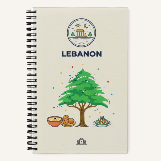 Lebanon Heritage & Cedar Tree Photo Archive Notebook (Front)