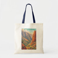 Lebanon Illustration Travel Art Vintage
