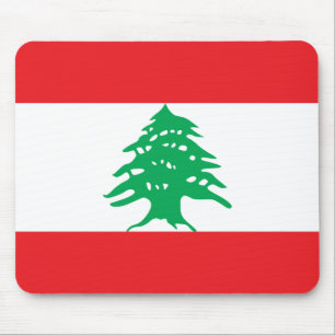 Lebanon (Lebanese) Flag Mouse Pad