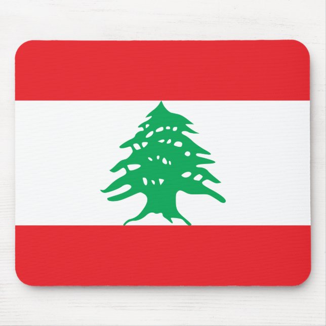 Lebanon (Lebanese) Flag Mouse Pad (Front)