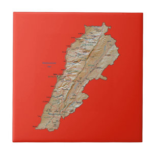 Lebanon Map Tile