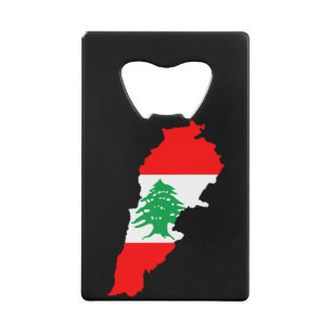Lebanon Map with Flag
