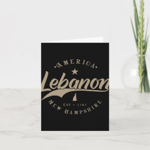Lebanon New Hampshire Card
