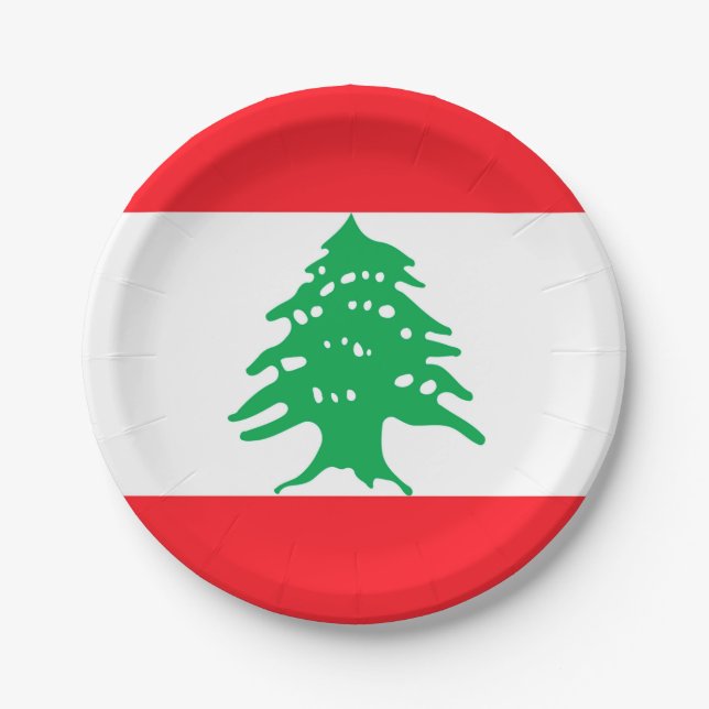 Lebanon Paper Plate (Front)