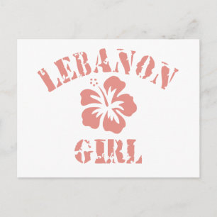 Lebanon Pink Girl Postcard
