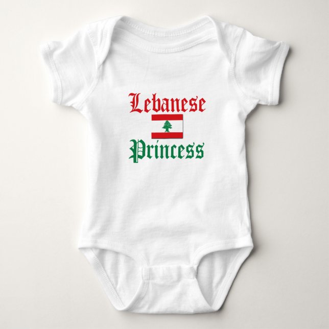 Lebanon Princess Baby Bodysuit (Front)