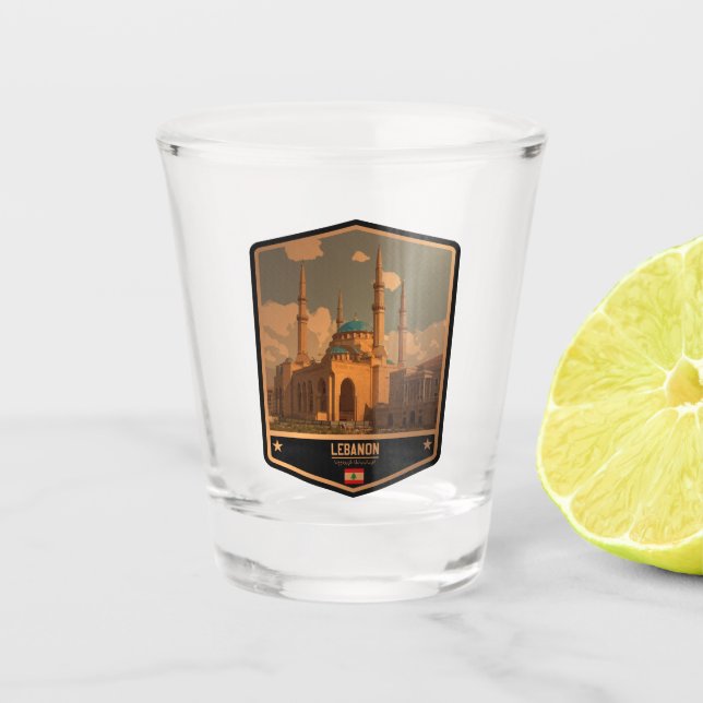Lebanon Shot Glass (Front)