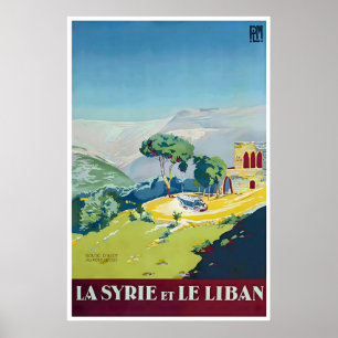 Lebanon Travel Art Syria Print Poster (XR3398)