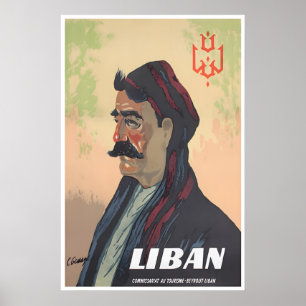 Lebanon Vintage Art Poster Travel Print Home