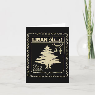 Lebanon Vintage Support Lebanon Beirut Map Lebanes Card