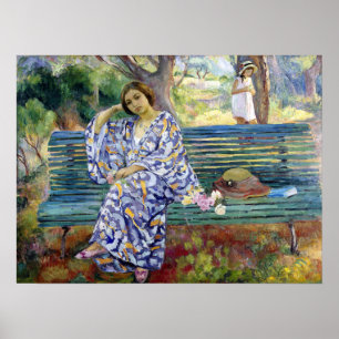 Lebasque - Young Woman Seated On A Bench 1911 Poster