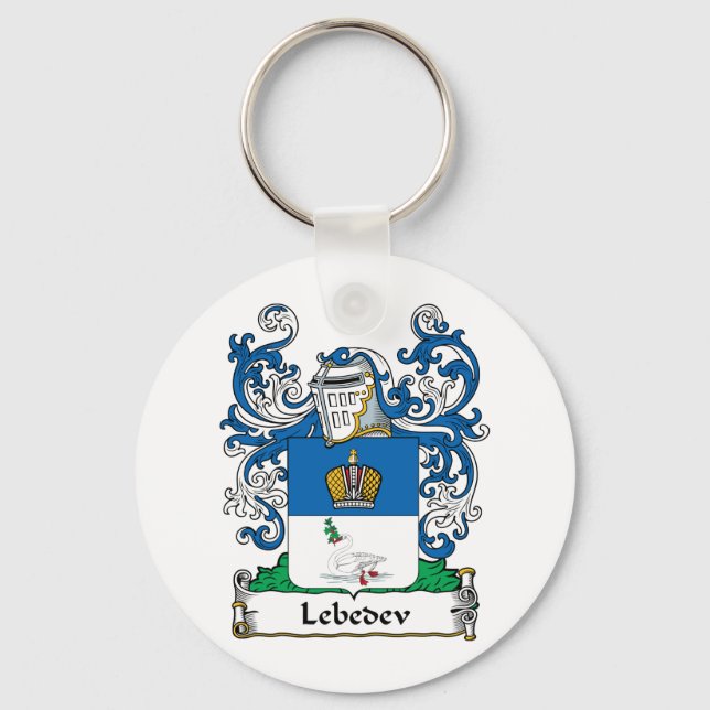 Lebedev Family Crest Key Ring (Front)