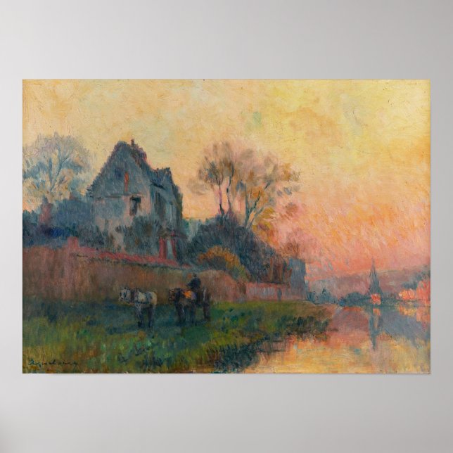 Lebourg - Bords De Seine À Chatou Poster (Front)