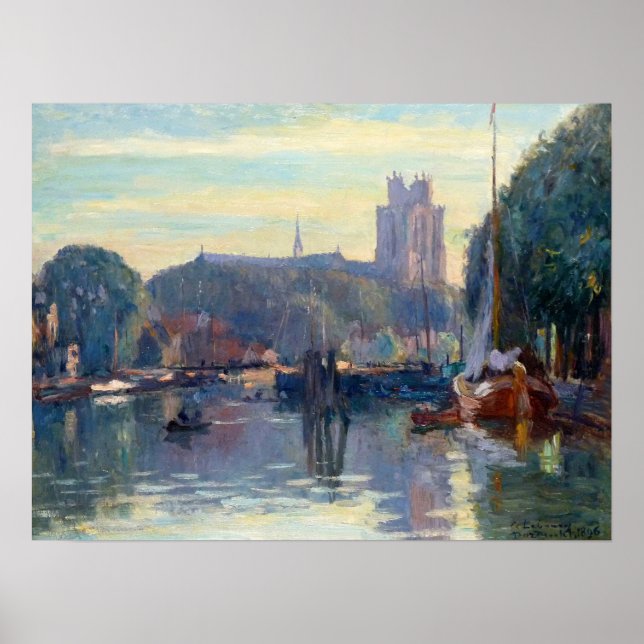 Lebourg - Cathedrale De Dordrecht Poster (Front)