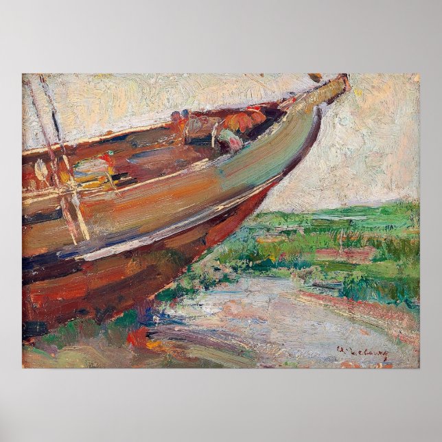 Lebourg - Fishing Boat On The Shore Poster (Front)