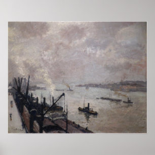 Lebourg - The Harbor At Antwerp Poster