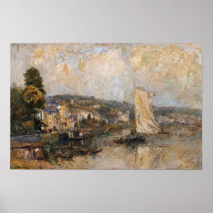 Lebourg - The Seine At La Bouille Surroundings Of… Poster