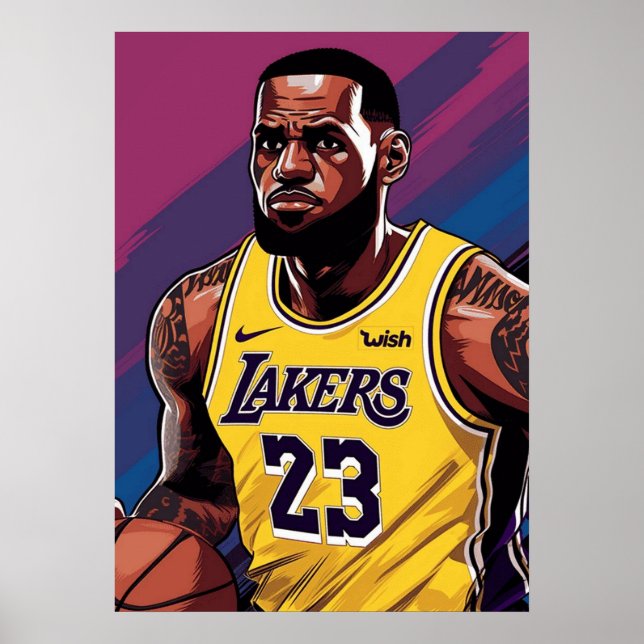 lebron james, nba, basketball, king james, slam du poster (Front)