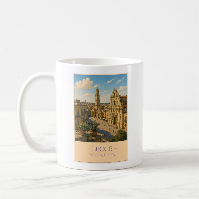 Lecce, Italy – Vintage Travel Mug (Left)