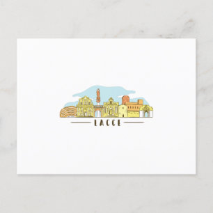 Lecce Skyline Postcard