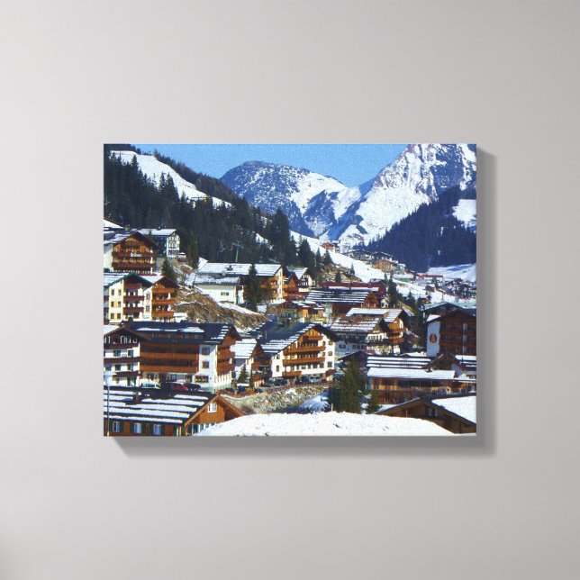 Lech am Arlberg in Austria Canvas Print (Front)