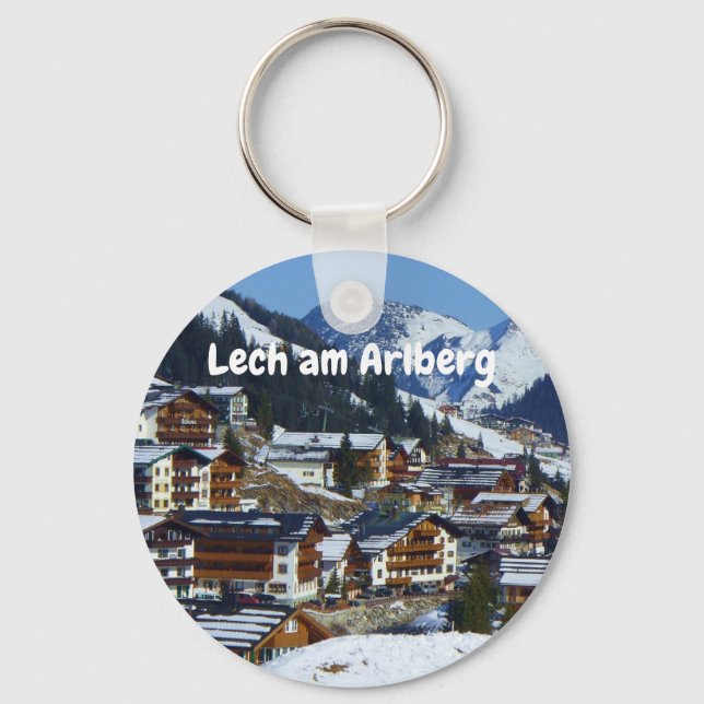Lech am Arlberg in Austria Souvenir Key Ring (Front)