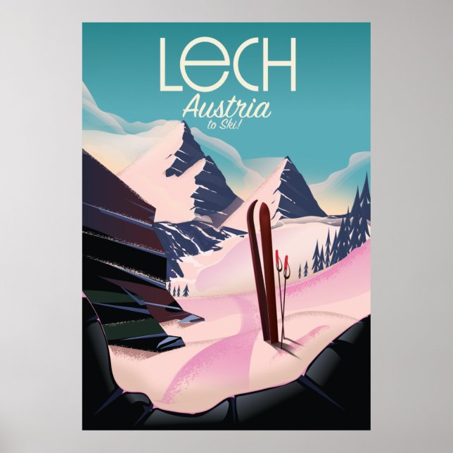 Lech Austria Ski poster. Poster (Front)