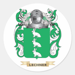 Lechner Coat of Arms (Family Crest) Classic Round Sticker
