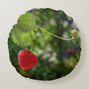 Leckere Erdbeer Zeit Round Cushion