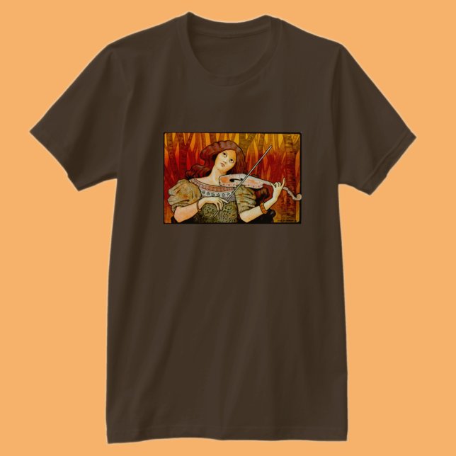 Lecons Music Violin Vintage Poster T-Shirt (Creator Uploaded)