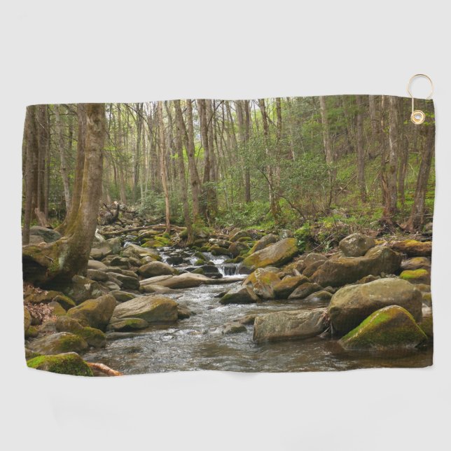 LeConte Creek at Great Smoky Mountains Golf Towel (Horizontal)