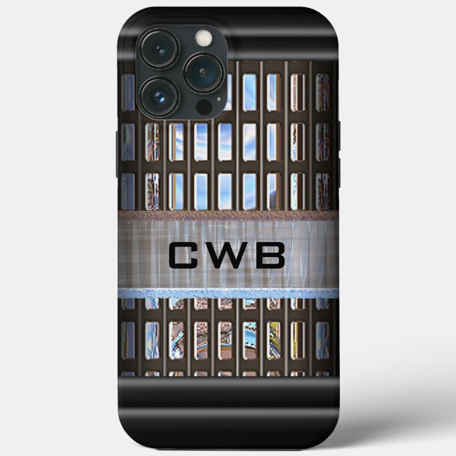 LeCrosse Point Modern Monogram  Case-Mate iPhone Case (Back)